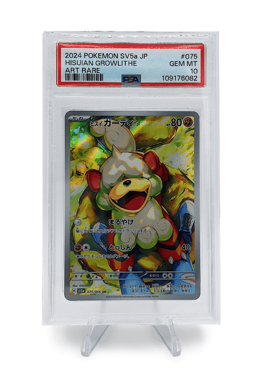 BuyGradedCards HISUIAN GROWLITHE AR 075/066 PSA GEM MINT 10 - Crimson Haze 2024