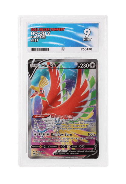 BuyGradedCards HO-OH V FA 187/195 ACE MINT 9 - Silver Tempest 2022