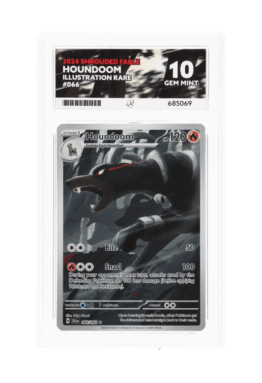 BuyGradedCards HOUNDOOM IR 066/064 ACE GEM MINT 10 - Shrouded Fable 2024