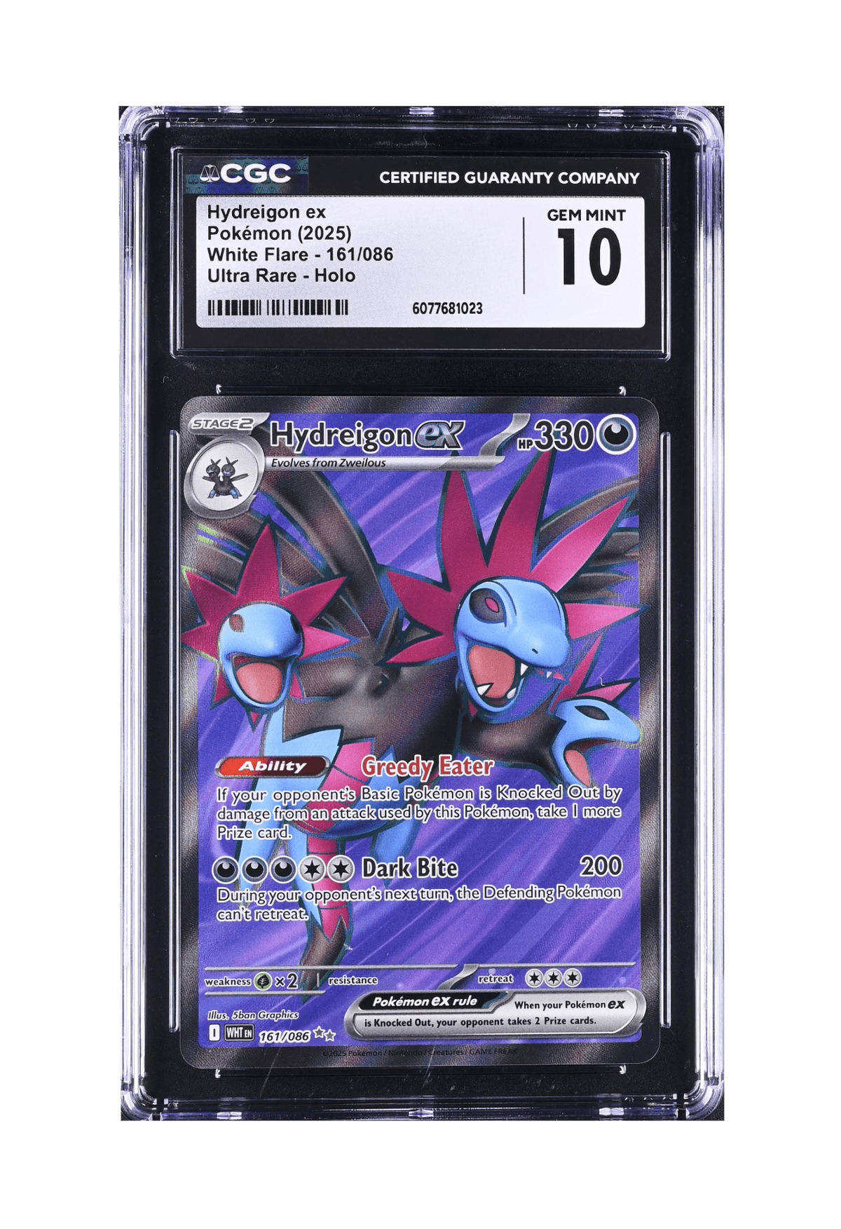 BuyGradedCards HYDREIGON EX UR 161/086 CGC GEM MINT 10 - White Flare 2025