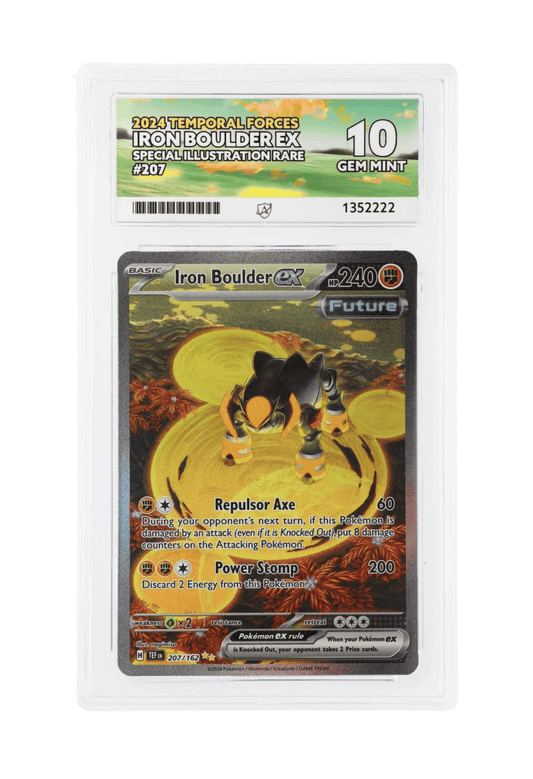 BuyGradedCards IRON BOULDER EX SIR 207/162 ACE GEM MINT 10 - Temporal Forces 2024
