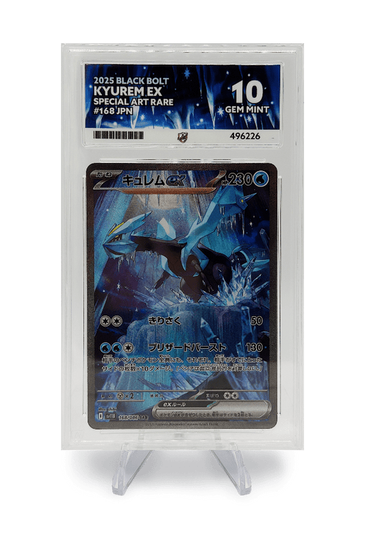 BuyGradedCards KYUREM EX SAR 168/086 ACE GEM MINT 10 - Black Bolt (JPN) 2025