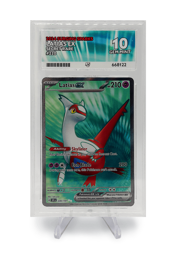 BuyGradedCards LATIAS EX SR 220/191 ACE GEM MINT 10 - Surging Sparks 2024