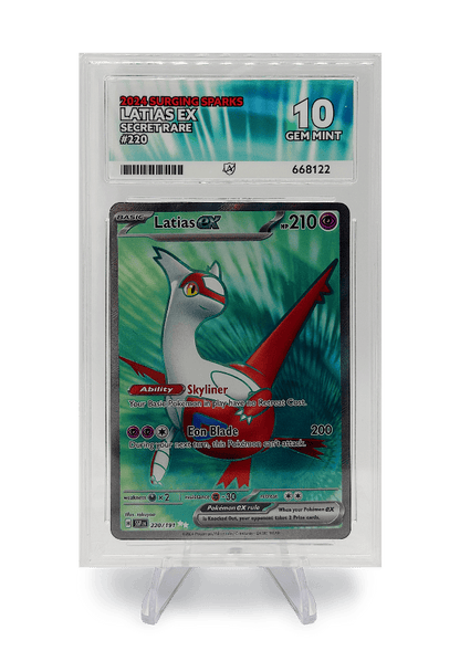 BuyGradedCards LATIAS EX SR 220/191 ACE GEM MINT 10 - Surging Sparks 2024
