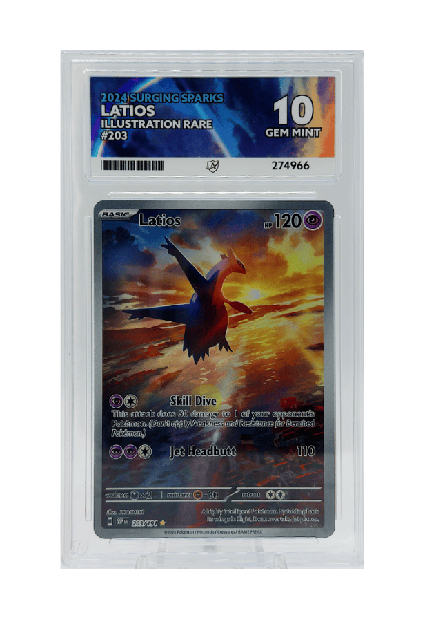 BuyGradedCards LATIOS IR 203/191 ACE GEM MINT 10 - Surging Sparks 2024