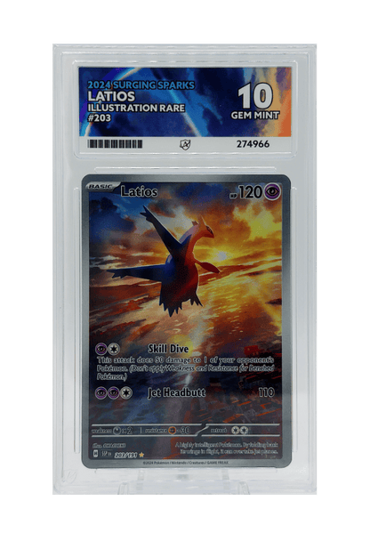 BuyGradedCards LATIOS IR 203/191 ACE GEM MINT 10 - Surging Sparks 2024