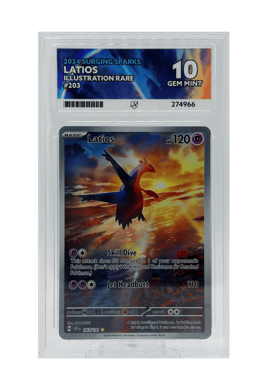 BuyGradedCards LATIOS IR 203/191 ACE GEM MINT 10 - Surging Sparks 2024