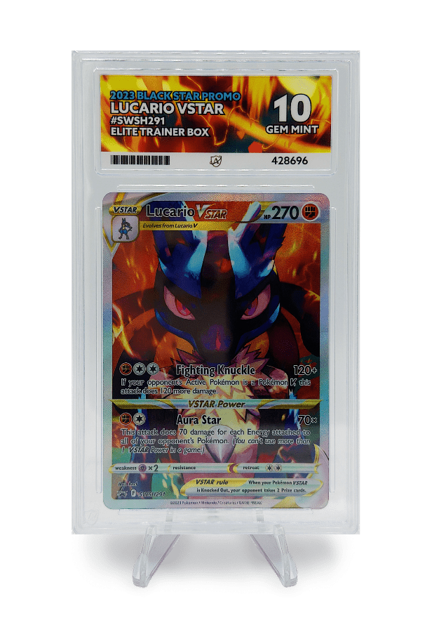 BuyGradedCards LUCARIO VSTAR SWSH291 ACE GEM MINT 10 - Crown Zenith ETB Black Star Promo 2023