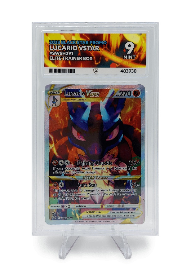 BuyGradedCards LUCARIO VSTAR SWSH291 ACE MINT 9 - Crown Zenith ETB Black Star Promo 2023