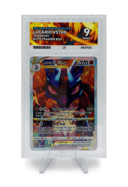 BuyGradedCards LUCARIO VSTAR SWSH291 ACE MINT 9 - Crown Zenith ETB Black Star Promo 2023