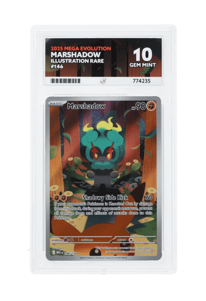 BuyGradedCards MARSHADOW IR 146/132 ACE GEM MINT 10 - Mega Evolution 2025