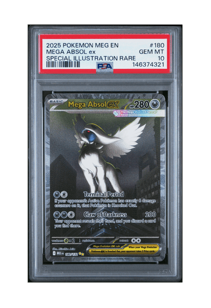 BuyGradedCards MEGA ABSOL EX SIR 180/132 PSA GEM MINT 10 - Mega Evolution 2025