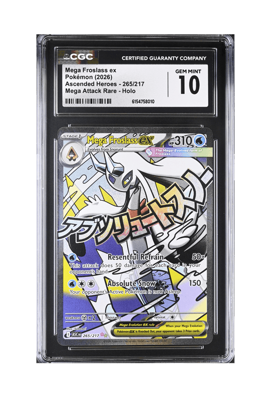 BuyGradedCards MEGA FROSLASS EX MA 265/217 CGC GEM MINT 10 - Ascended Heroes 2026