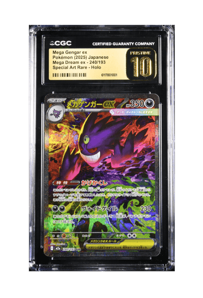 BuyGradedCards MEGA GENGAR EX SAR 240/193 CGC PRISTINE 10 - Mega Dream EX 2025