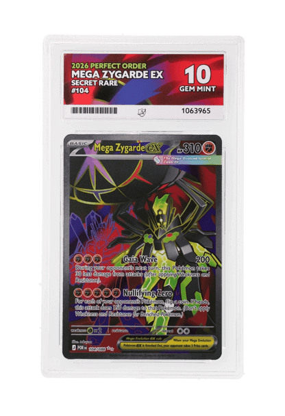 BuyGradedCards MEGA ZYGARDE EX SR 104/088 ACE GEM MINT 10 - Perfect Order 2026