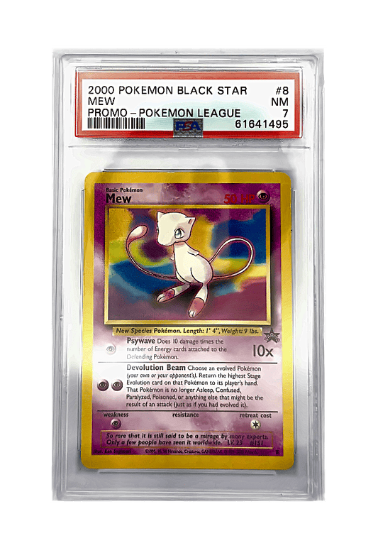 BuyGradedCards MEW 8 PSA NM 7 - Pokemon League Black Star Promo 2000
