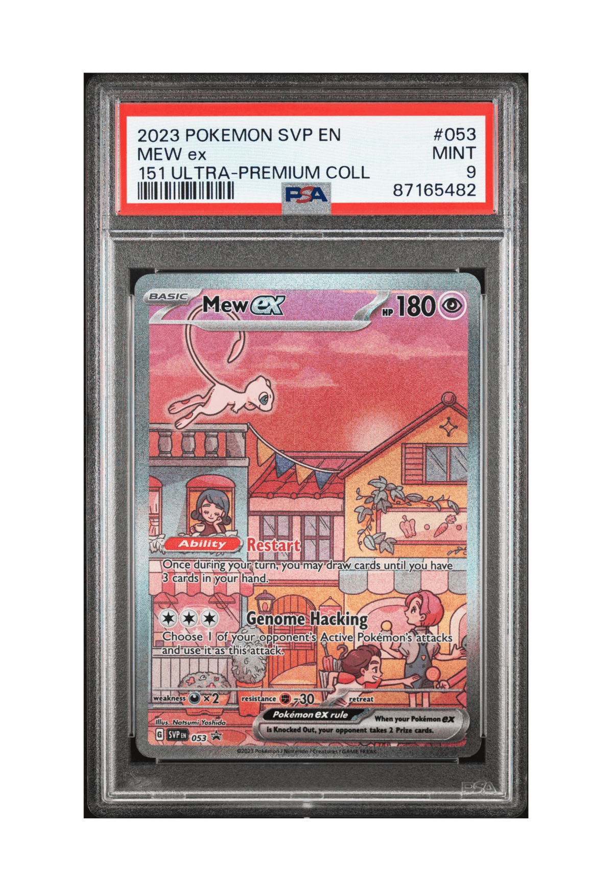 BuyGradedCards MEW EX SVP053 PSA MINT 9 - 151 Ultra Premium Collection Black Star Promo 2023