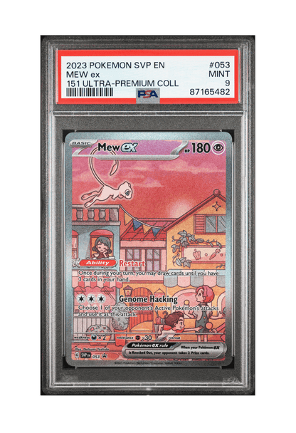BuyGradedCards MEW EX SVP053 PSA MINT 9 - 151 Ultra Premium Collection Black Star Promo 2023