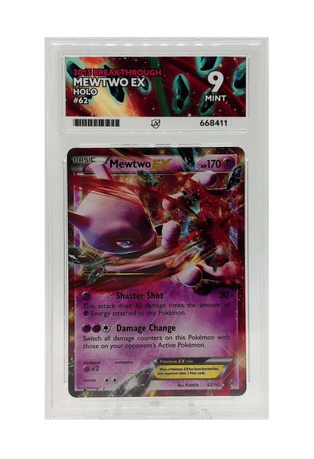 BuyGradedCards MEWTWO EX HOLO 62/162 ACE MINT 9 - Breakthrough 2015