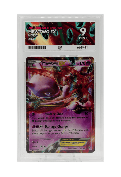 BuyGradedCards MEWTWO EX HOLO 62/162 ACE MINT 9 - Breakthrough 2015