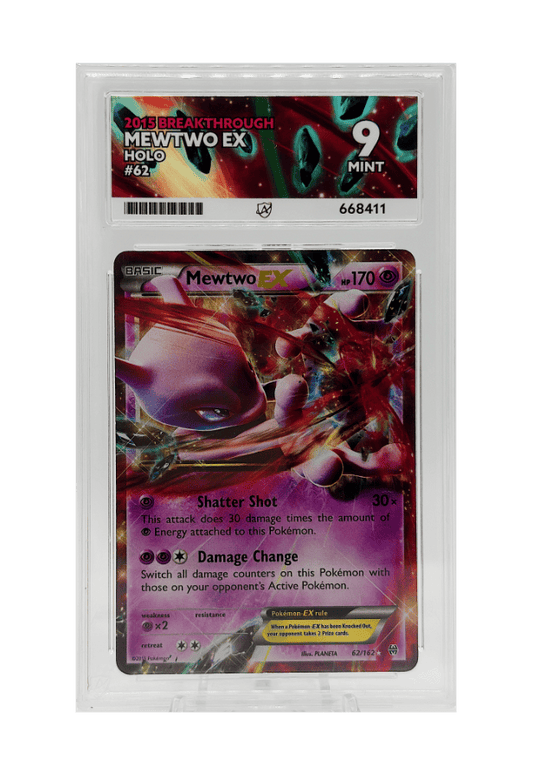 BuyGradedCards MEWTWO EX HOLO 62/162 ACE MINT 9 - Breakthrough 2015