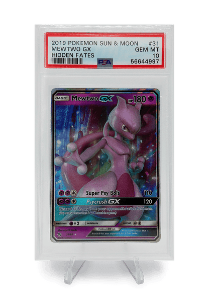 BuyGradedCards MEWTWO GX 31/68 PSA GEM MINT 10 - Hidden Fates 2019