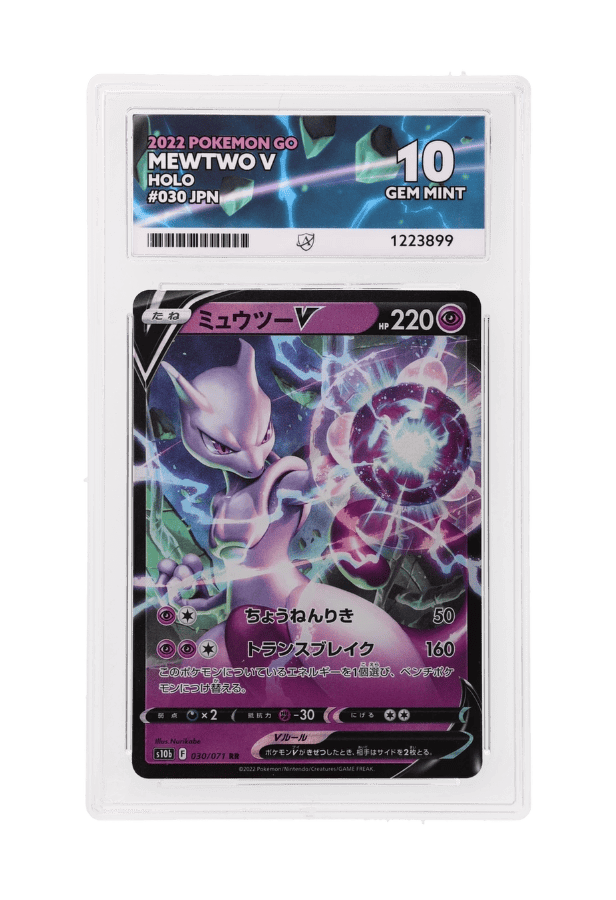 BuyGradedCards MEWTWO V 030/071 ACE GEM MINT 10 - Japanese Pokemon GO 2022