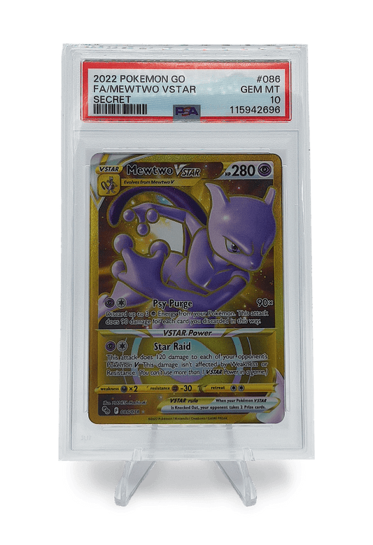 BuyGradedCards MEWTWO VSTAR SR 086/078 PSA GEM MINT 10 - Pokemon Go 2022