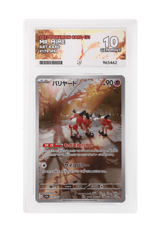 BuyGradedCards MR. MIME AR 179/165 ACE GEM MINT 10 - Pokemon Japanese 151 2023