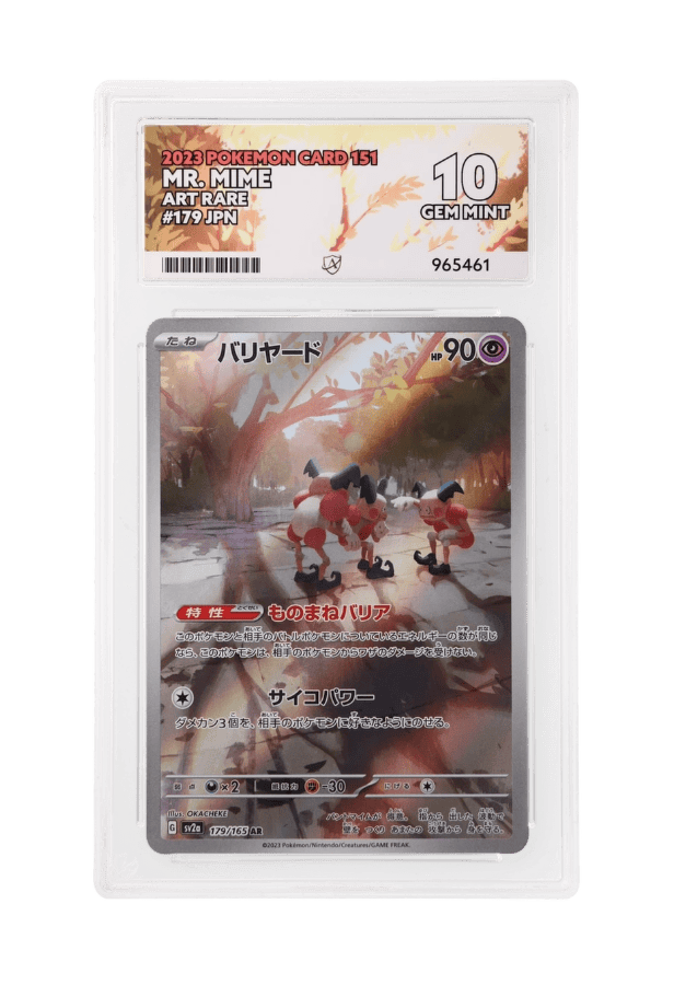 BuyGradedCards MR. MIME AR 179/165 ACE GEM MINT 10 - Pokemon Japanese 151 2023