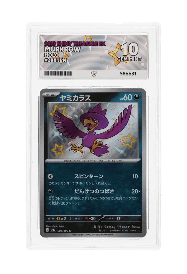 BuyGradedCards MURKROW 288/190 ACE GEM MINT 10 - Shiny Treasure EX 2023