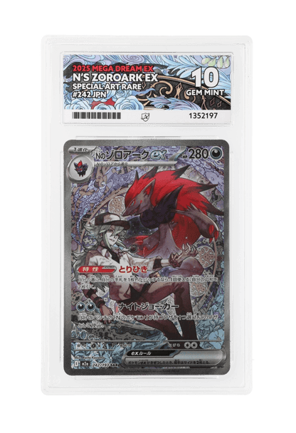 BuyGradedCards N’S ZOROARK EX SAR 242/193 ACE GEM MINT 10 - Mega Dream EX 2025