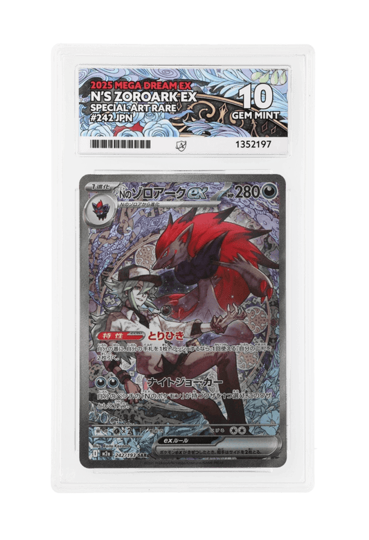 BuyGradedCards N’S ZOROARK EX SAR 242/193 ACE GEM MINT 10 - Mega Dream EX 2025