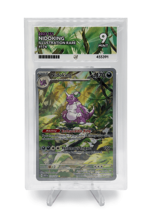 BuyGradedCards NIDOKING IR 174/165 ACE MINT 9 - Pokémon English 151 2023