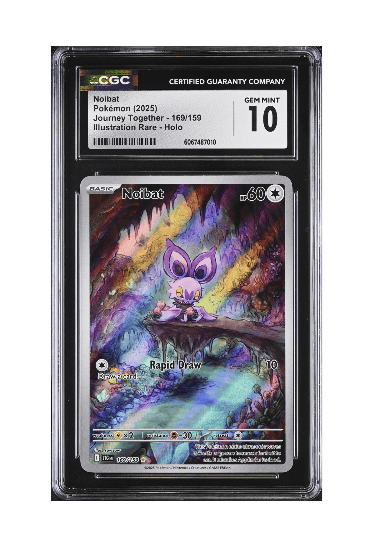 BuyGradedCards NOIBAT IR 169/159 CGC GEM MINT 10 - Journey Together 2025