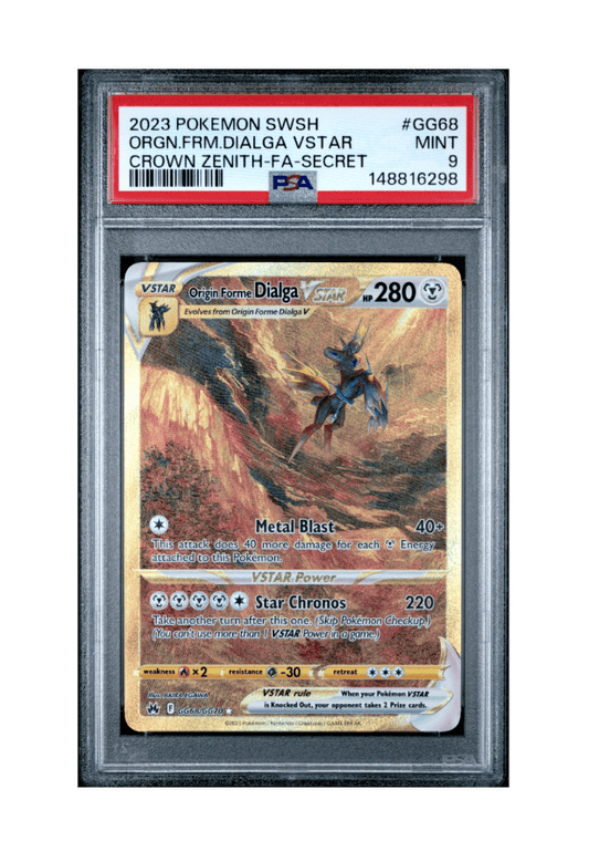 BuyGradedCards ORIGIN FORME DIALGA VSTAR GG68/GG70 PSA MINT 9 - Crown Zenith 2023