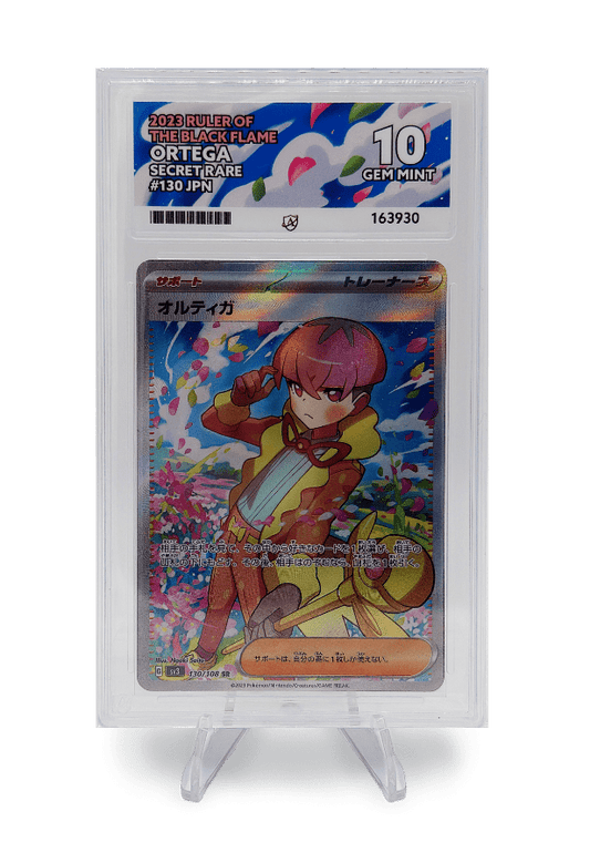 BuyGradedCards ORTEGA SR 130/108 ACE GEM MINT 10 - Ruler Of The Black Flame 2023