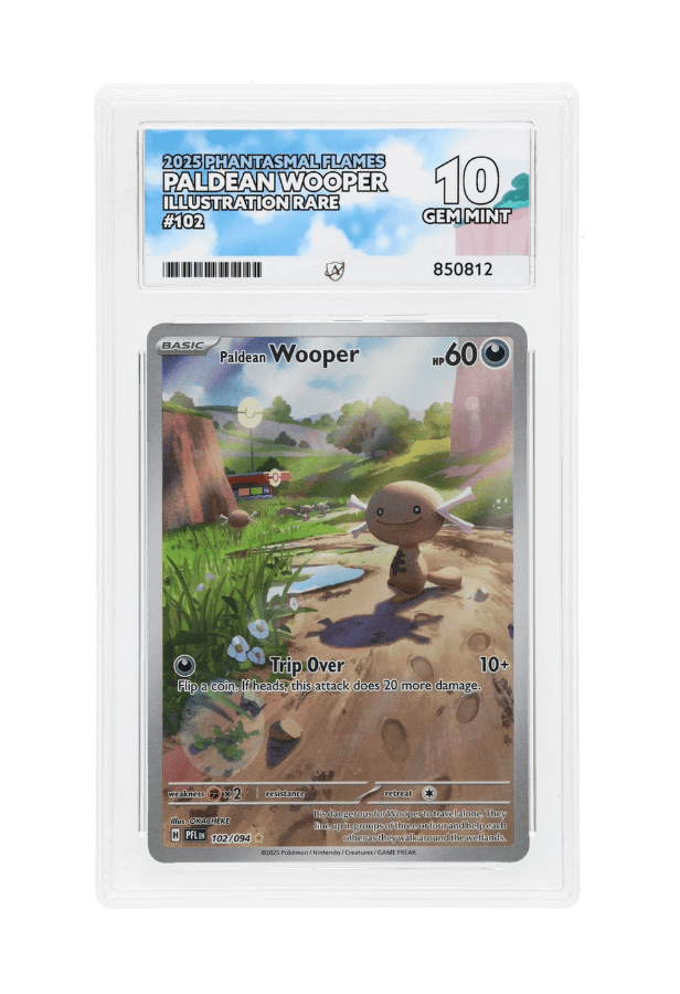 BuyGradedCards PALDEAN WOOPER IR 102/094 ACE GEM MINT 10 - Phantasmal Flames 2025