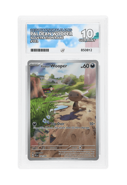 BuyGradedCards PALDEAN WOOPER IR 102/094 ACE GEM MINT 10 - Phantasmal Flames 2025