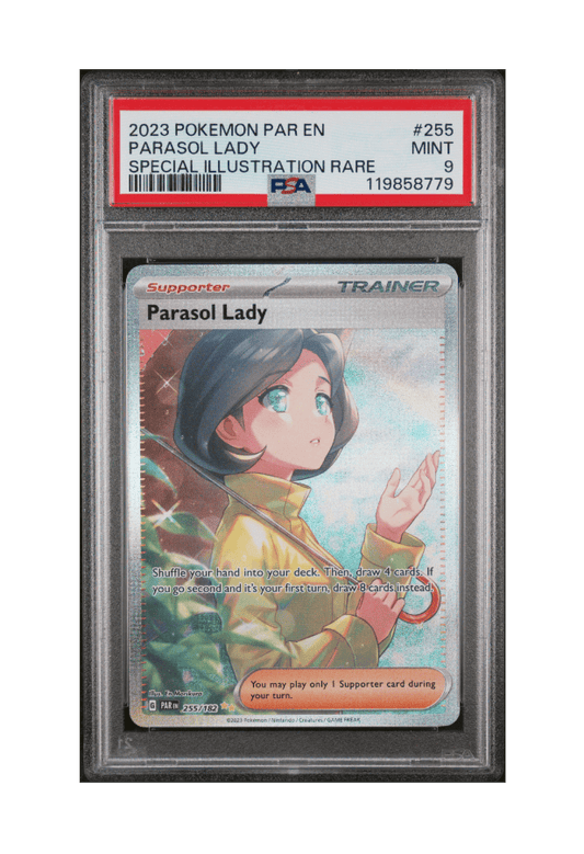 BuyGradedCards PARASOL LADY SIR 255/182 PSA MINT 9 - Paradox Rift 2023