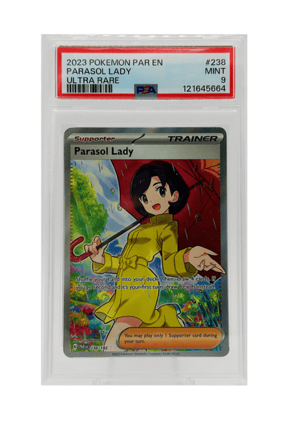 BuyGradedCards PARASOL LADY UR 238/182 PSA MINT 9 - Paradox Rift 2023