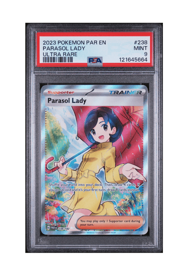 BuyGradedCards PARASOL LADY UR 238/182 PSA MINT 9 - Paradox Rift 2023