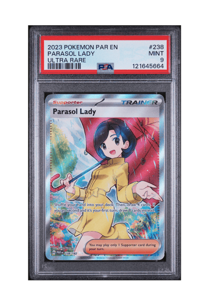 BuyGradedCards PARASOL LADY UR 238/182 PSA MINT 9 - Paradox Rift 2023