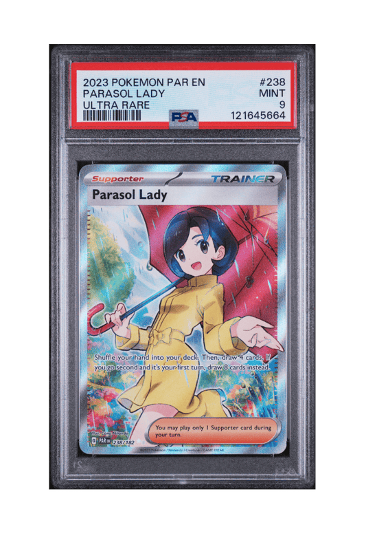 BuyGradedCards PARASOL LADY UR 238/182 PSA MINT 9 - Paradox Rift 2023