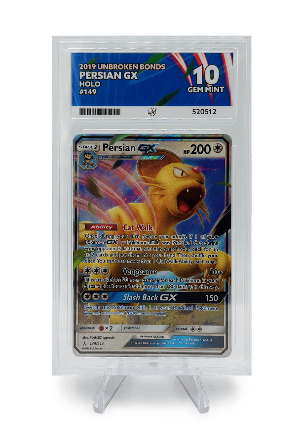 BuyGradedCards PERSIAN GX 149/214 ACE GEM MINT 10 - Unbroken Bonds 2019