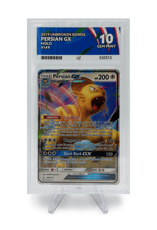 BuyGradedCards PERSIAN GX 149/214 ACE GEM MINT 10 - Unbroken Bonds 2019