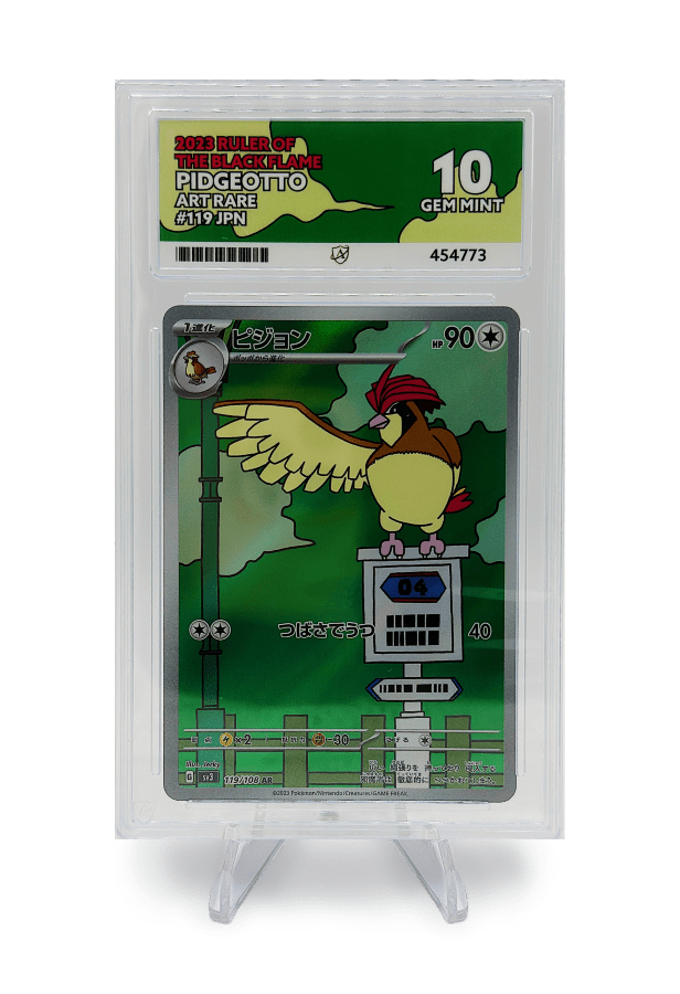 BuyGradedCards PIDGEOTTO AR 119/108 ACE GEM MINT 10 - Ruler Of The Black Flame 2023