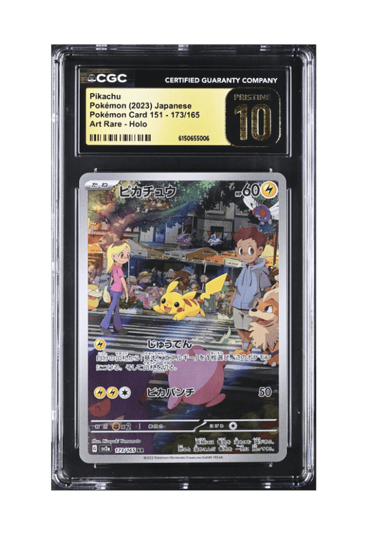 BuyGradedCards PIKACHU AR 173/165 CGC PRISTINE 10 - Pokemon Japanese 151 2023