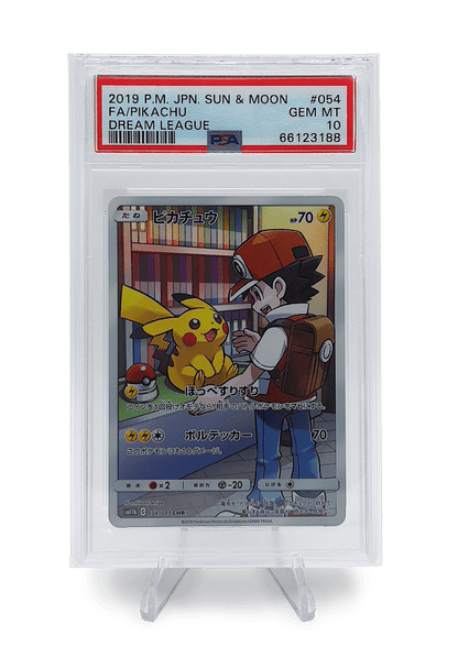 BuyGradedCards PIKACHU CHR 054/049 PSA GEM MINT 10 - Dream League 2019