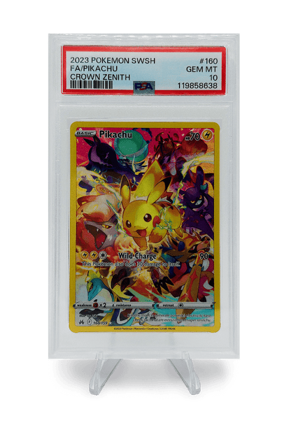 BuyGradedCards PIKACHU FA 160/159 PSA GEM MINT 10 - Crown Zenith 2023